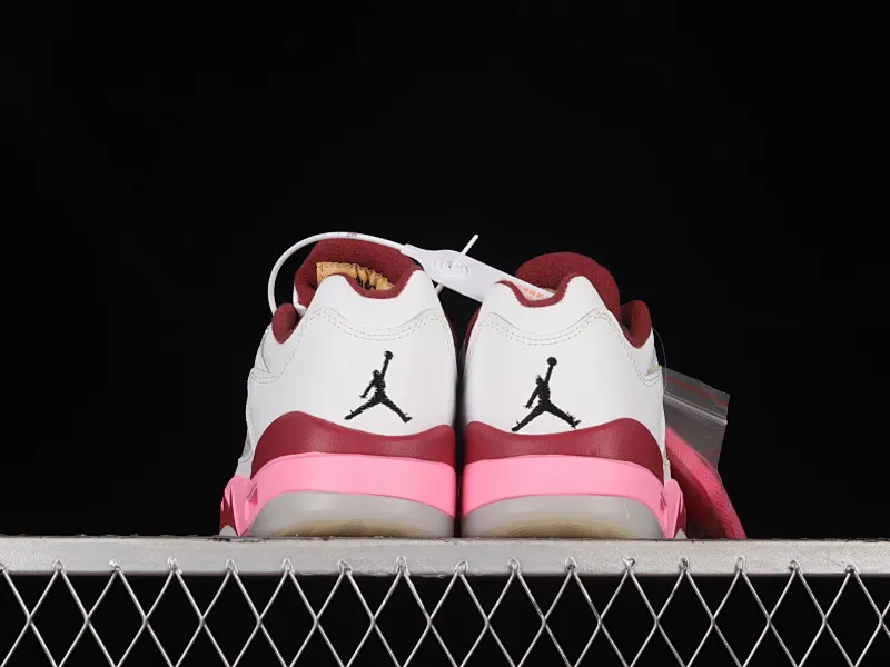 All categories Air Jordan Jordan series basketball shoes Air Jordan 5 Air Jordan Retro Low AJ5 Joe 5 white and pink low-top basketball shoes DX4390-116